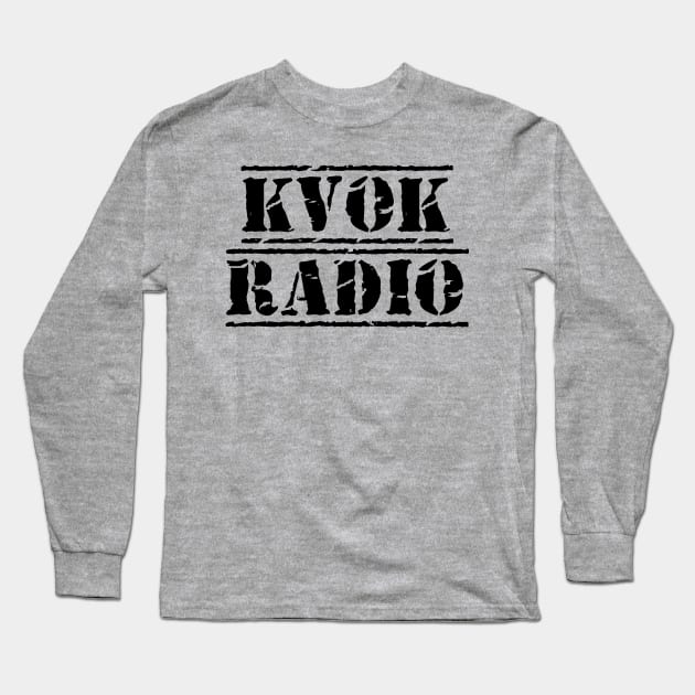 KVOK / SUPPORT LIVE MUSIC THROWBACK SHIRT Long Sleeve T-Shirt by Small Batch Network